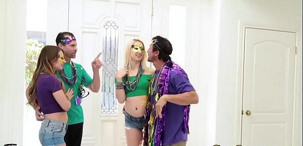  Masked teen bangs stepdad and gets jizzed